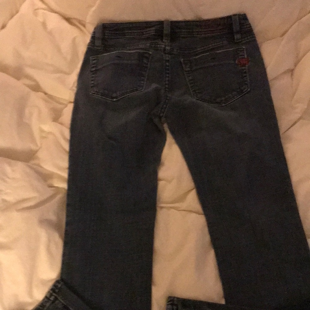 Miss Me Jeans Red Design Size 28. Inseam 28